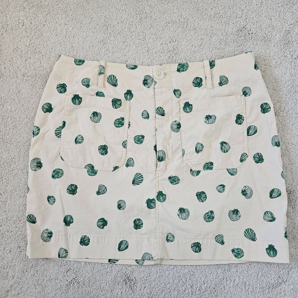 Maeve Anthropologie | Colette Mini Skirt Green Seashell, Womens XL - Picture 4 of 9